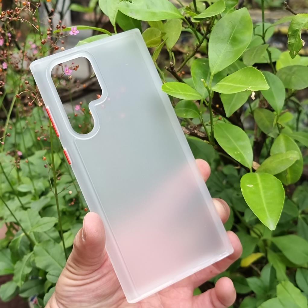 Samsung S22, S22 Plus, S22 Ultra_Ốp lưng X&amp;M nhám viền màu dẻo chống sốc chống Vân tay cao cấp