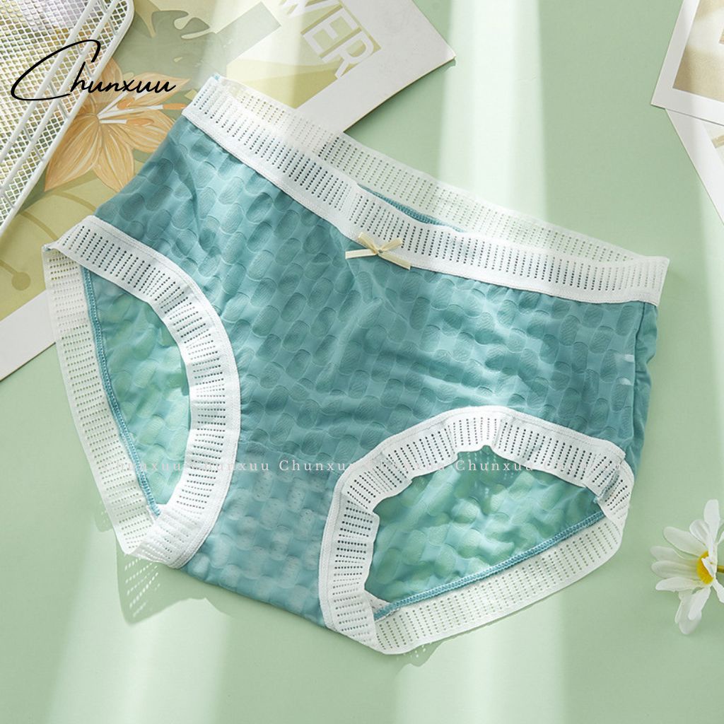 Quần lót nữ Su lạnh cao cấp phối viền ren Chunxuu chất liệu kháng khuẩn tông màu pastel ngọt ngào - QC112