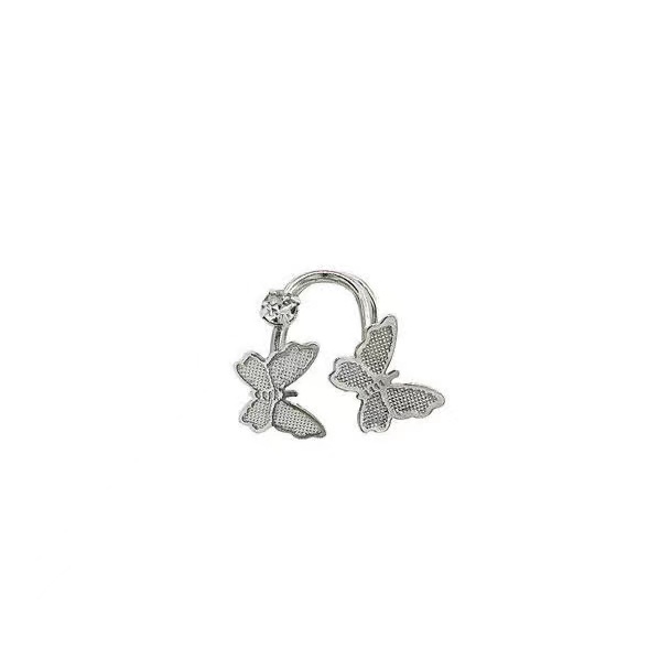 IF YOU Khuyên kẹp tai   kiểu bướm đính đá zircon phong cách Hàn Quốc cổ điển cho nữ