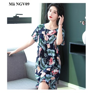 Váy, đầm mặc nhà cho người trung niên,người lớn tuổi (NGV08 ,NGV08X, NGV09 ,NGV10)