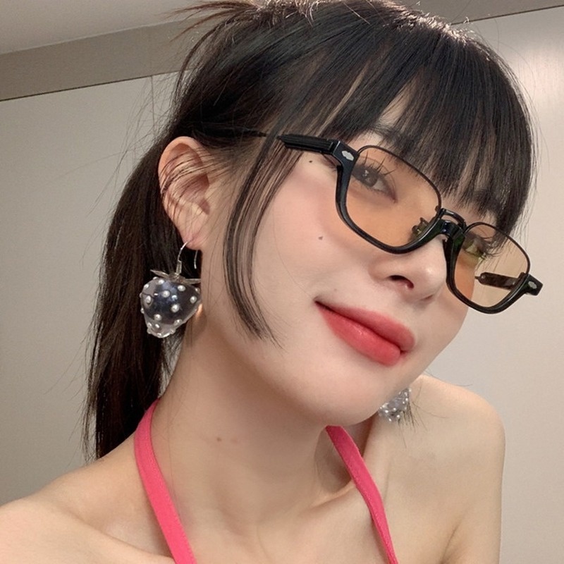 Kính Mát Nửa Gọng Phong Cách Retro Thời Trang Cho Nữ