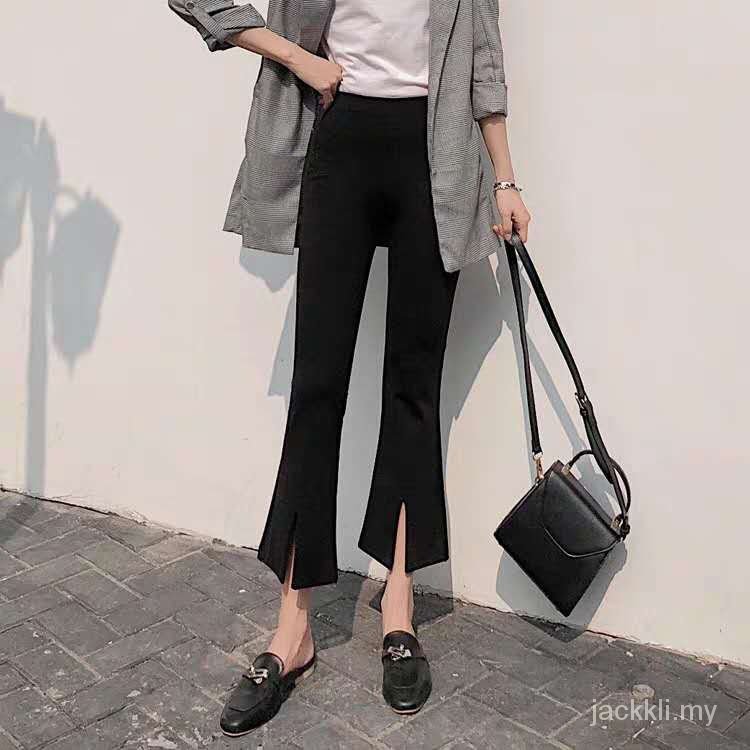 Quần Dài Ống Loe Xẻ Tà Trước 2021spring Thời Trang Mới Cho Bé | BigBuy360 - bigbuy360.vn