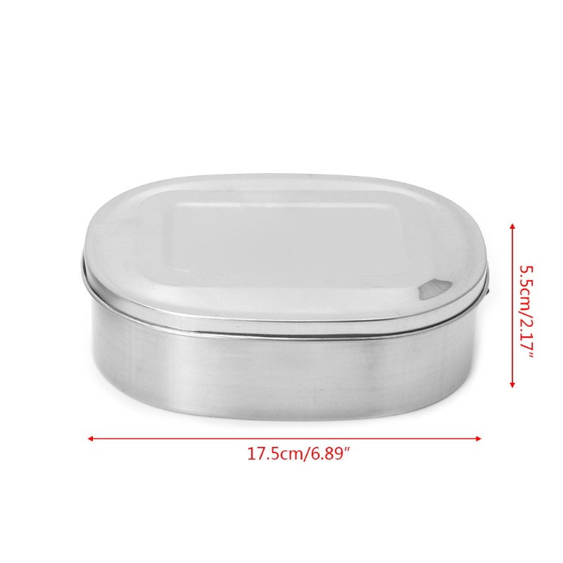 Hộp Đựng Thức Ăn Trưa 1/2 Tầng Bằng Thép Không Gỉ