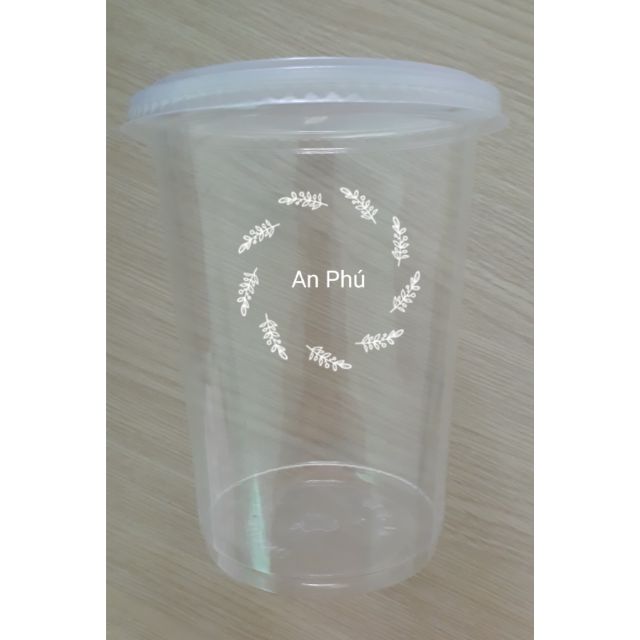 Ly Nhựa Khổng Lồ 1 lít 800ml 1000ml gồm nắp đựng nước mía bắp rang bơ lynhuaanphu