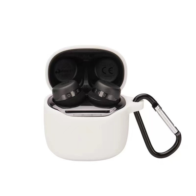Vỏ Bảo Vệ Hộp Sạc Tai Nghe JBL TOUR PRO+TWS Mềm Màu Trơn Kèm Móc
