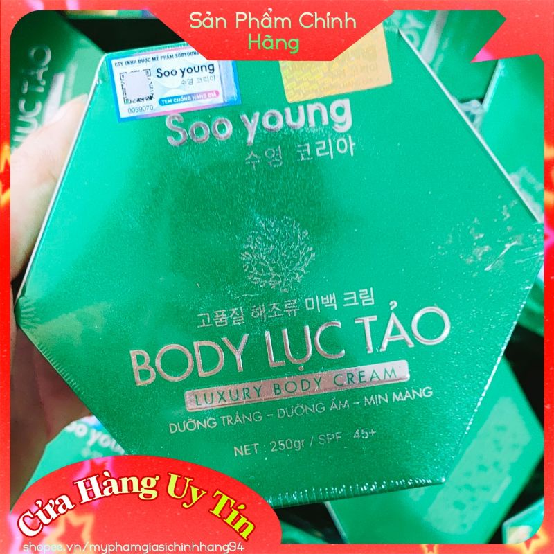 Kem Body Lục Tảo Xanh Nhật Bản ♥️ Chính Hãng♥️ Kem Body Lục Tảo Soo Young Dưỡng Da Hoàn Hảo