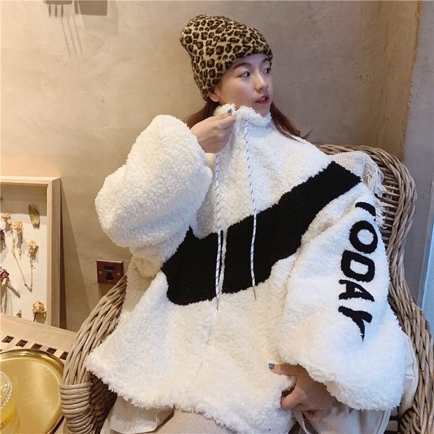 Áo Khoác Cotton Dáng Rộng Giữ Ấm Thời Trang Mùa Đông Hàn Quốc Cho Nữ