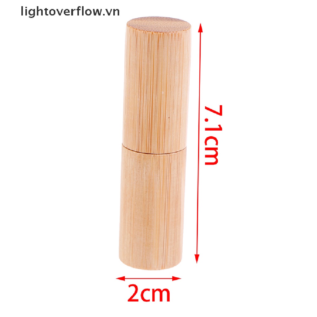 Hộp Rỗng Đựng Son Dưỡng Môi 4G DIY Bằng Tre