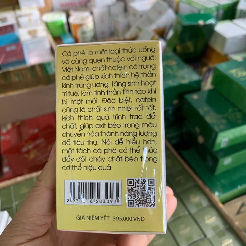 Giảm Cân Cq Hộp 10 gói date 2025- Cà Phê Giảm Cân 3in1