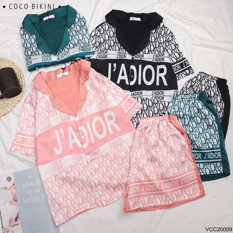 𝑪𝑶𝑪𝑶 𝑩𝑰𝑲𝑰𝑵𝑰 Bộ Đồ Ngủ - Đồ Mặc Nhà Lụa Satin ( VCC20009 ) | BigBuy360 - bigbuy360.vn