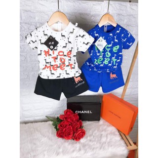 Bộ coton co dãn 4c cho bé( hình thật)