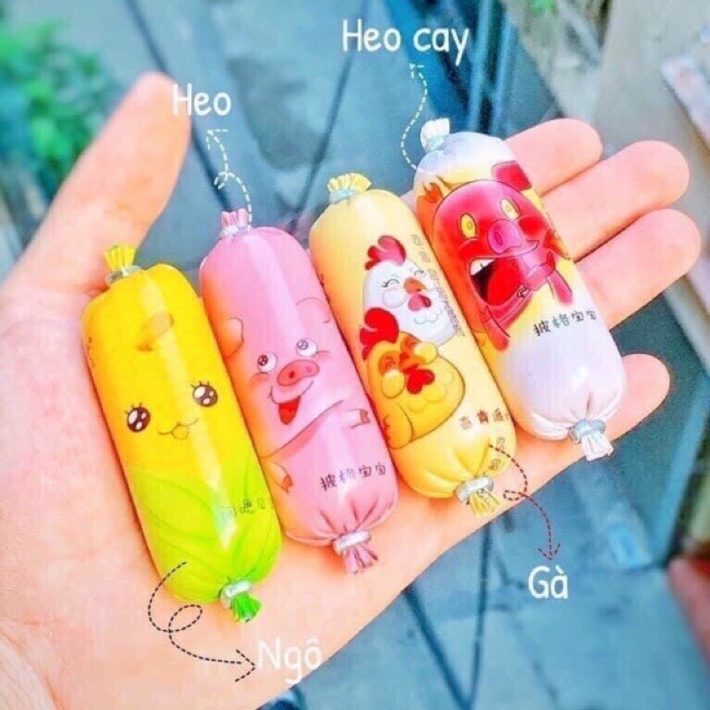 Xúc xích mini 4 vị  cute