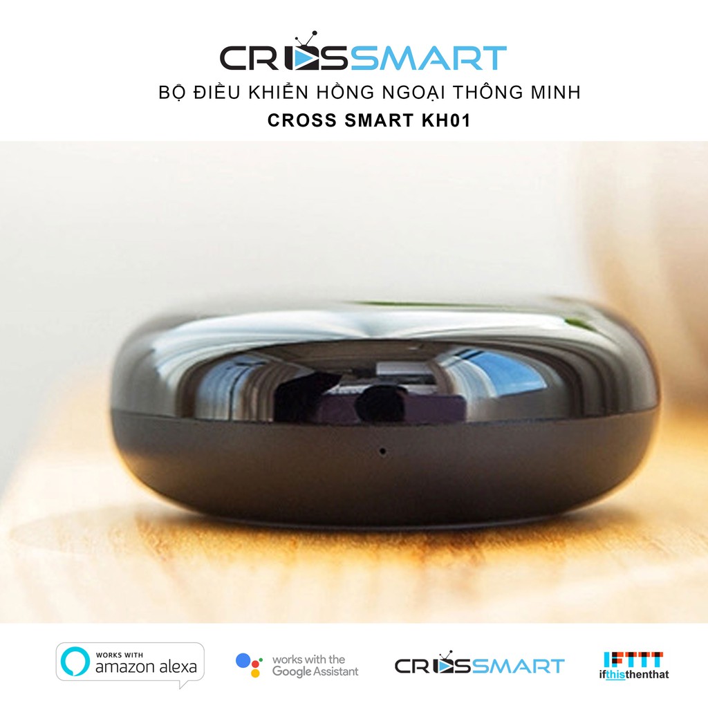 Bộ điều khiển hồng ngoại thông minh app Tuya 2021- Cross Smart KH01