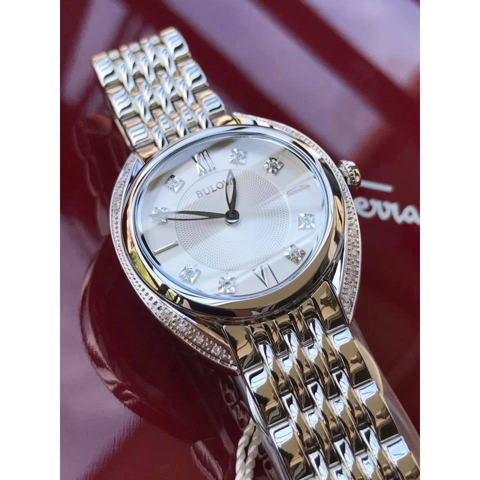 Đồng hồ nữ Bulova 96R212 đính diamond sang trọng size 30mm