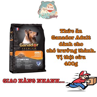 Thức ăn hạt Ganador Adult cho chó lớn vị thịt cừu.