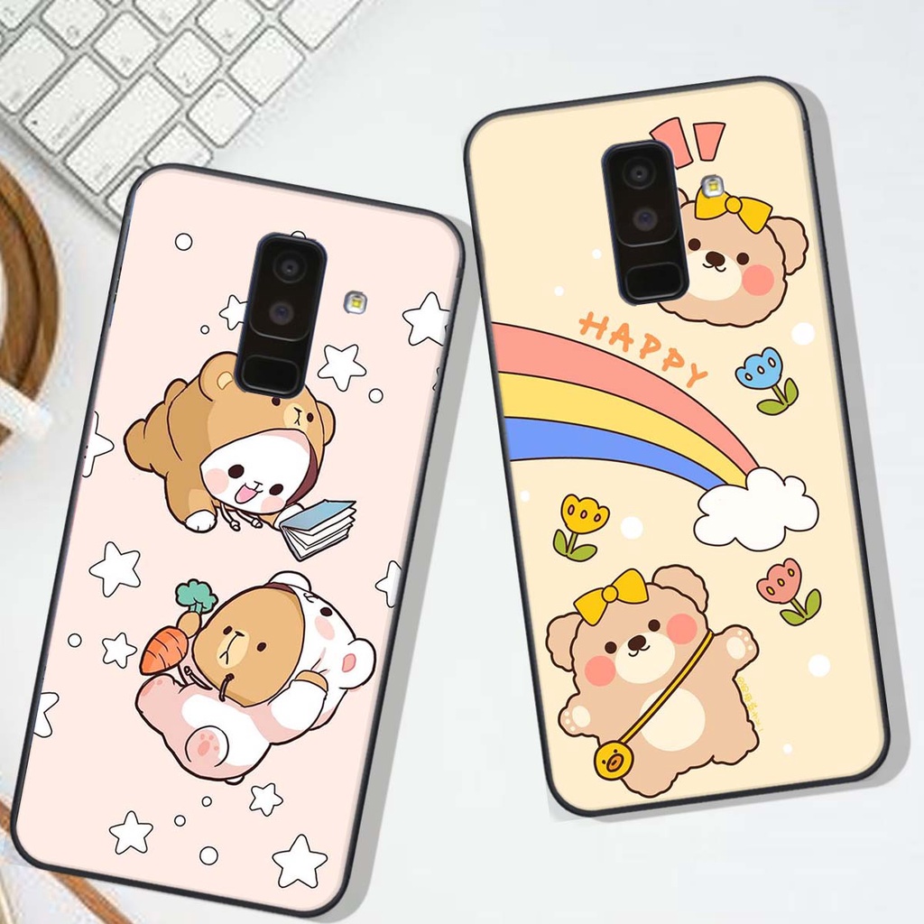 Ốp lưng Samsung A6 PLUS in hình Gấu xinh xắn, Bò sữa đáng yêu,  ĐẸP -  RẺ - XINH - ĐỘC ĐÁO