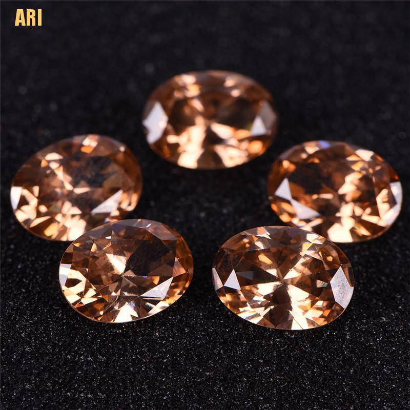 Đá Zircon Tự Nhiên Hình Oval Kích Thước 10X14Mm Dùng Làm Trang Sức Thủ Công