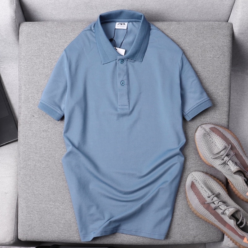 Áo thun polo ZR ngắn tay nhiều màu thun cao cấp thấm hút tốt