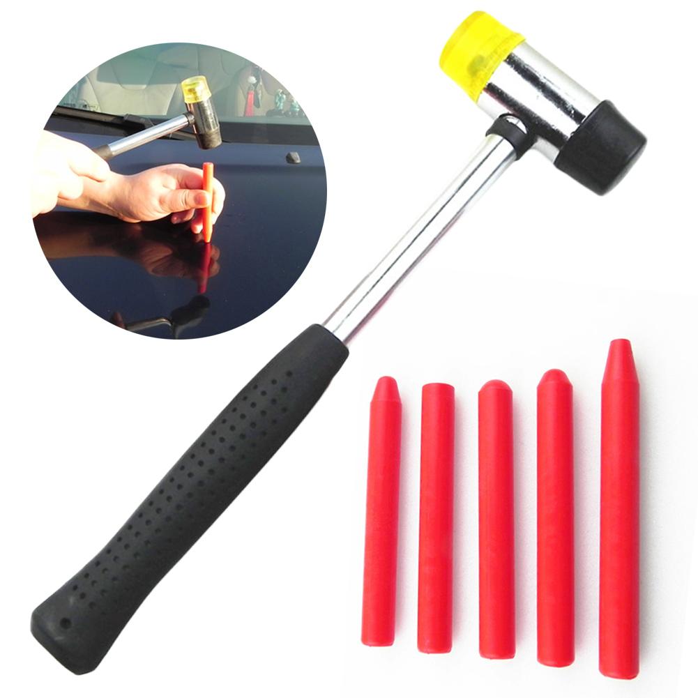 5 cái Ô tô Tap xuống Nylon Pen Tool Sửa chữa vết lõm Công cụ chuyên nghiệp để loại bỏ mưa đá không sơn