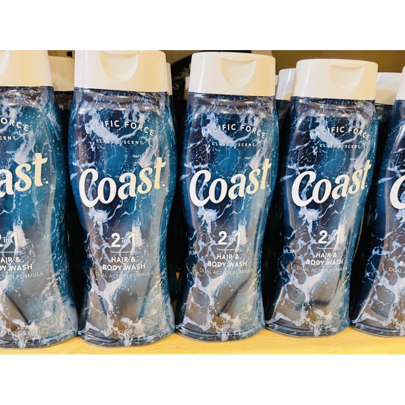 🔹🔹SALE KHÔ MÁU🔹🔹 Dầu Gội Tắm 2in1 Coast - Nam - 532ml