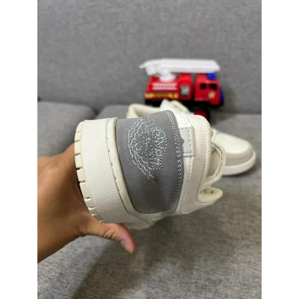 Mẫu Mới Giày_Nike Jorrdann Xám xanh Jd1 Cổ thấp Hot trend 2023