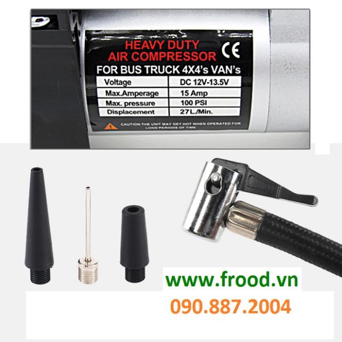 Bộ bơm hơi xe 1 đầu nén 120w
