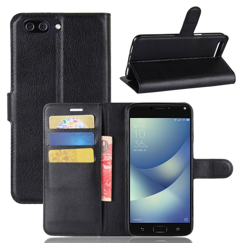 Ốp Lưng Điện Thoại Dạng Ví Da Lật Có Ngăn Đựng Thẻ Dành Cho Asus Zenfone 4 Max ZC554KL ZC520KL X00ID X00HD