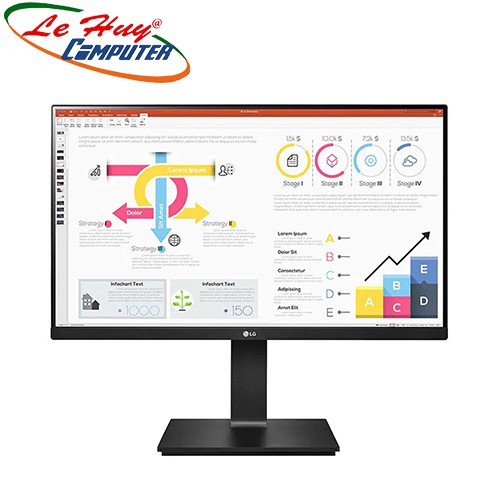 Màn hình máy tính cong LG 24QP750-B 23.8Inch QHD 75Hz USB Type-C