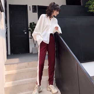 Set áo sơ mi quần thể thao basic