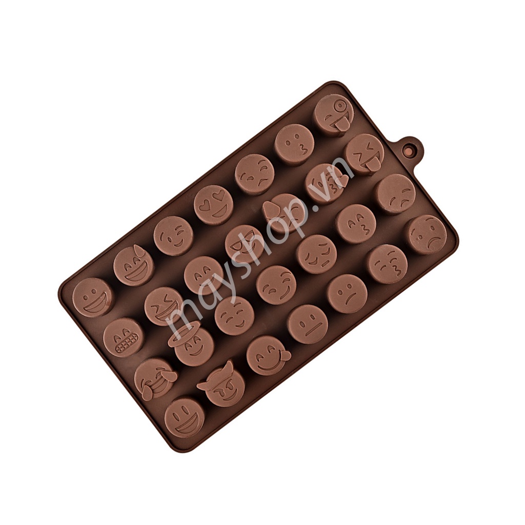 Khuôn silicone 28 mặt cảm xúc