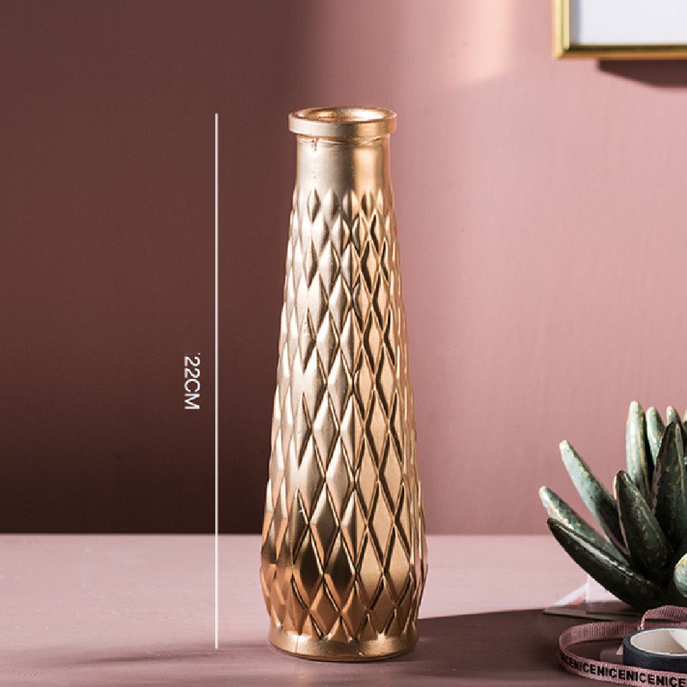 Bình hoa thủy tinh phong cách Bắc Âu retro hiện đại dùng trang trí nhà cửa tùy chọn kiểu dáng