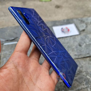 Miếng dán mặt lưng 3D vân kim cương cho Note 10 Plus / Note 10