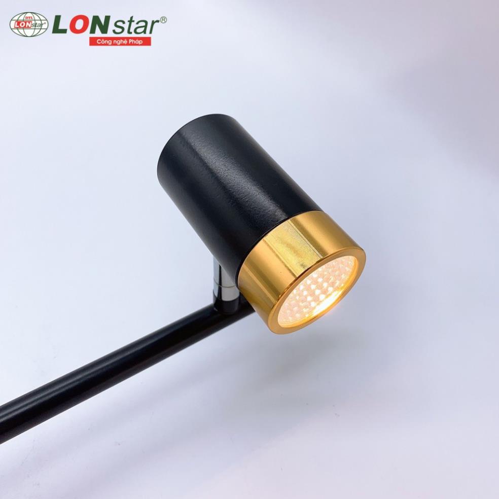Đèn soi tranh, Đèn rọi gương LONstar 3 bóng mắt led COB 5W cực sáng ,điều chỉnh được góc chiếu