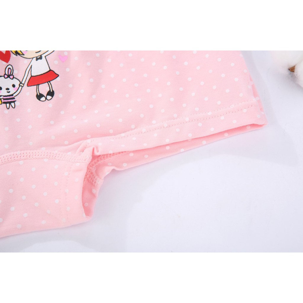 Combo Hộp 4 quần lót dạng đùi vải cotton Hàn Quốc cho bé gái mẫu Giấc Mơ Ngọt Ngào Sweet Dream