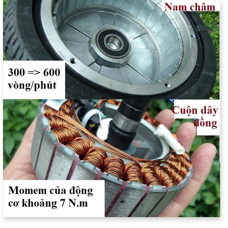 Động cơ Bánh xe điện 14inch 60v, xe Scooter 6.5inch 36v mới 100%