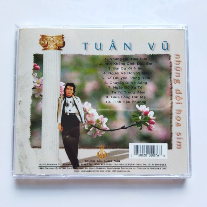 Bộ 4 cd Tuấn Vũ 2 phono