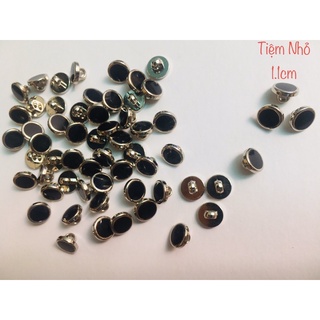 Nút kiểu sơ mi, vest, nút kim loại size 1cm