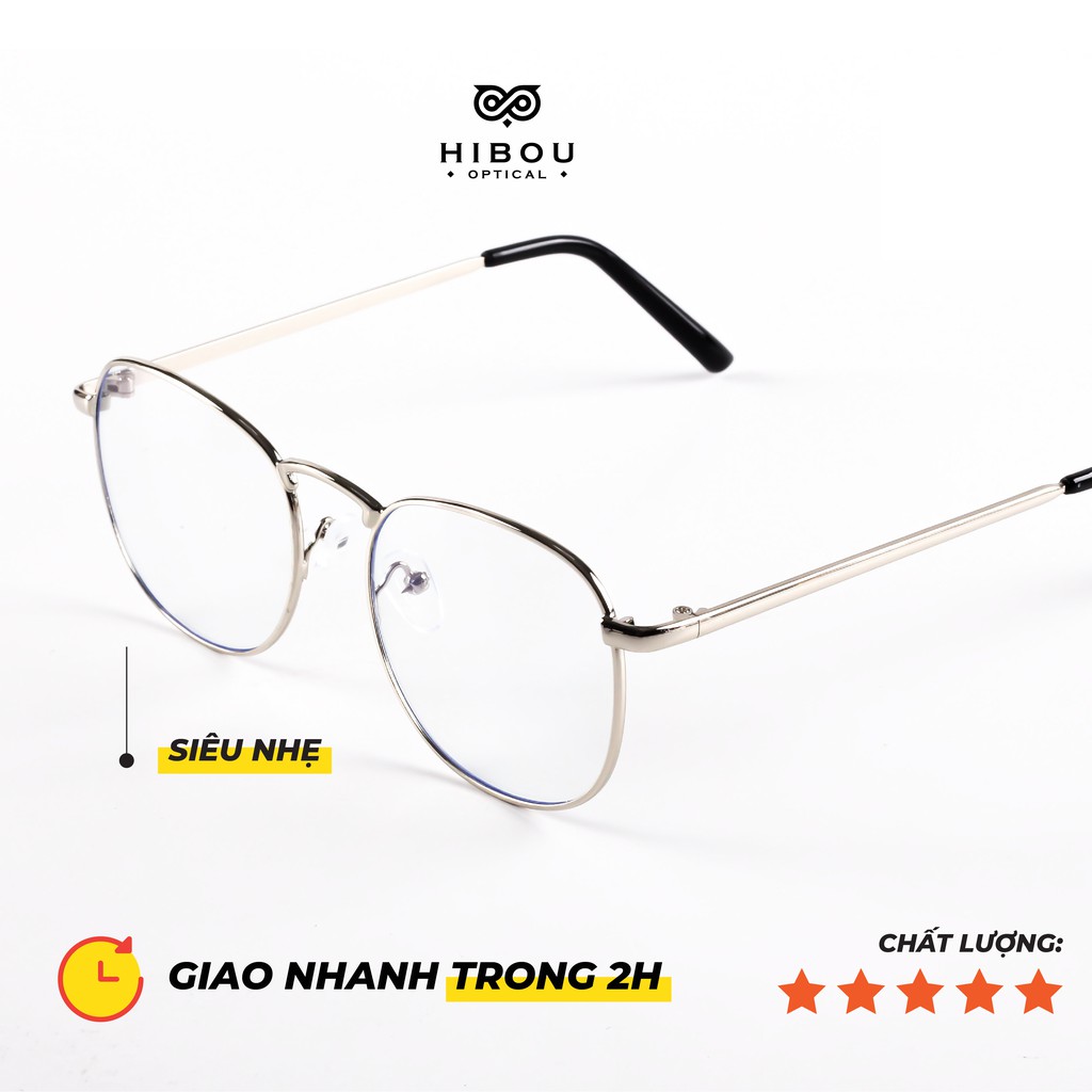 [Mã SKAMLTSM9 giảm 10% đơn 99K] Gọng kính cận nam nữ phong cách Hàn Quốc GC069 bằng kim loại nhẹ