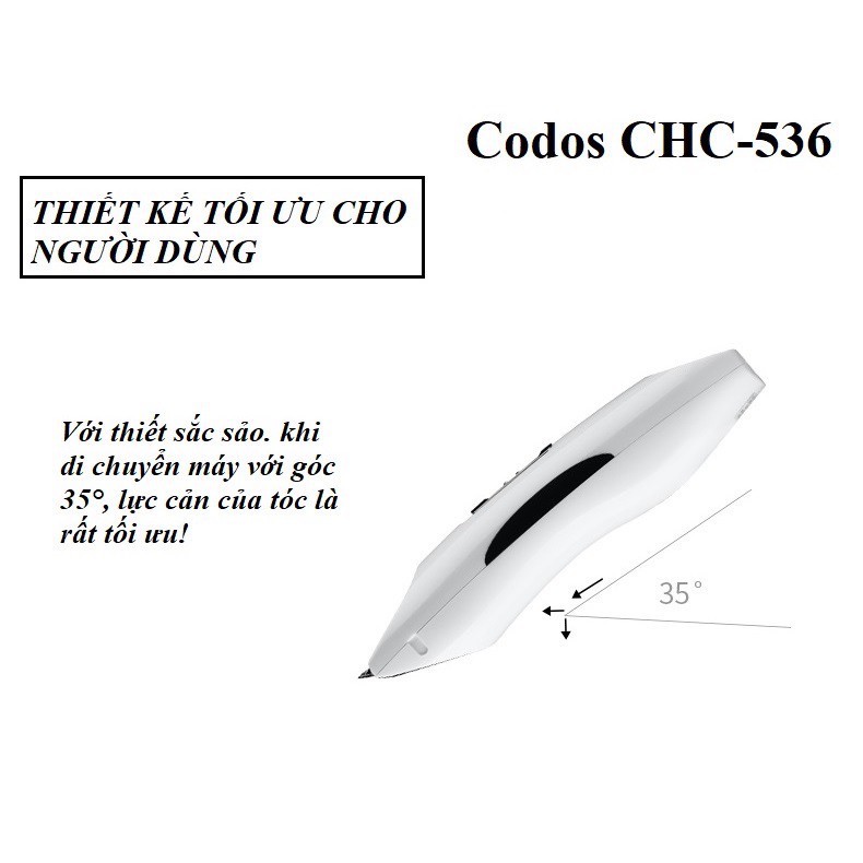 Tông đơ cắt tóc cho bé Codos CHC 536 Tặng áo choàng và lược cắt tóc - Tăng đơ cắt tóc gia đình