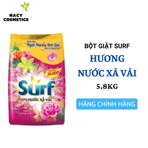 Bột Giặt Surf Hương Nước Xả Vải 5.8KG