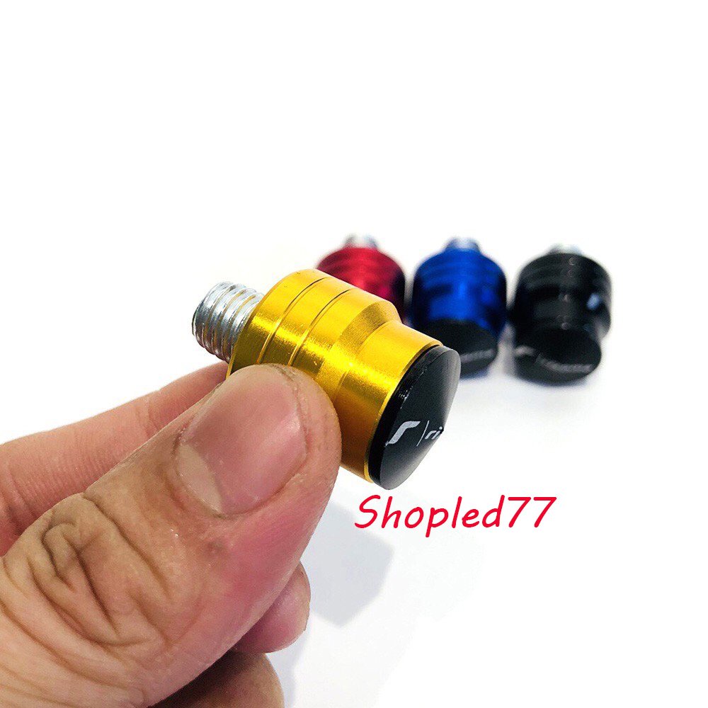 Ốc chân gương xe máy nhôm CNC có lắp bịt.Dùng cho các dòng xe Honda