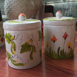 Vại muối dưa cà vẽ tay gốm sứ Bát Tràng