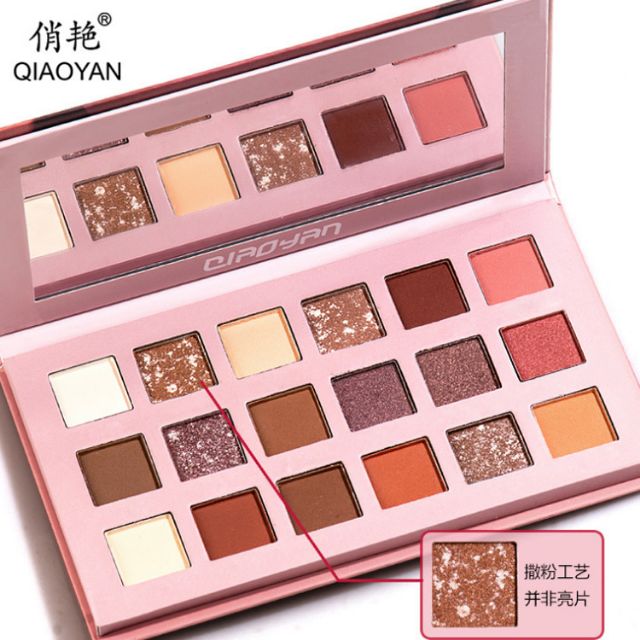 Bảng mắt nhũ lì Qiaoyan Nude 18 màu | BigBuy360 - bigbuy360.vn