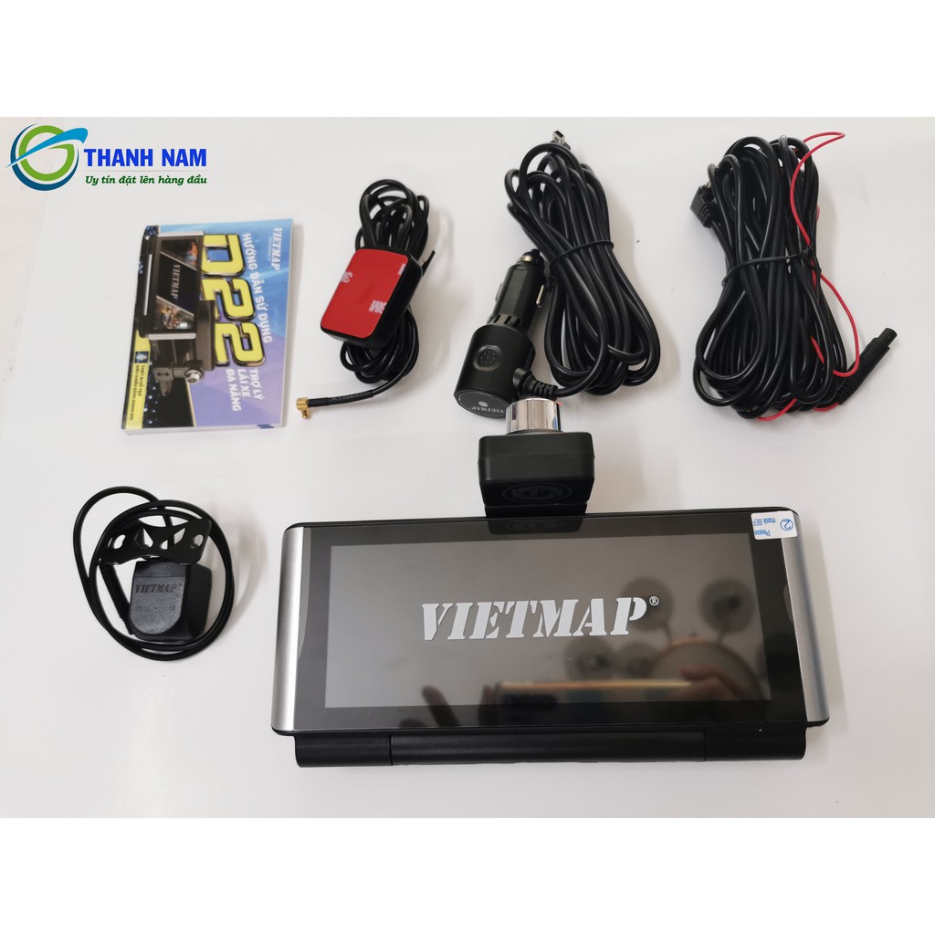 Camera hành trình Vietmap D22, Wifi, GPS, 4G, Dẫn đường cảnh báo tốc độ, Đặt taplo.