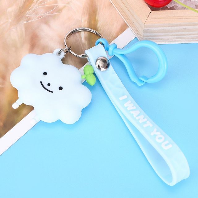 Móc khoá đám mây vui vẻ
