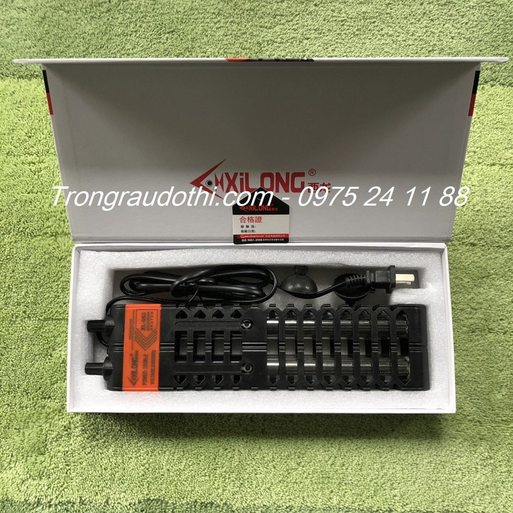 Sưởi hồ cá cao cấp Xilong 500W - 1000W XL-663, có chống bỏng, hàng sịn