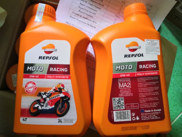 Nhớt Repsol Racing 10w40 1L tổng hợp cao cấp