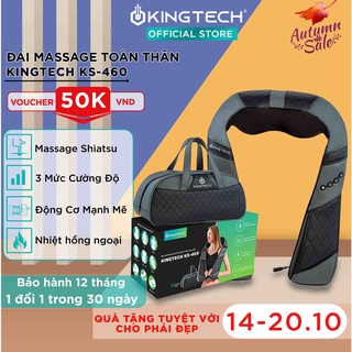 Máy Massage Toàn Thân KINGTECH KS460 Mát xa Chuyên Sâu Cho Cổ, Vai, Lưng, Chân, Bụng - Hàng Chính Hãng
