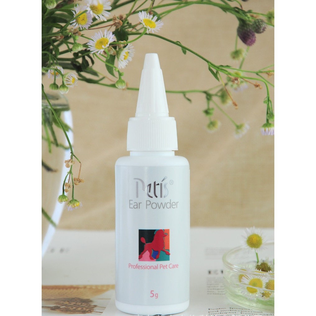 Bột nhổ lông tai, vệ sinh tai Petis Ear Powder dành cho thú cưng 5g