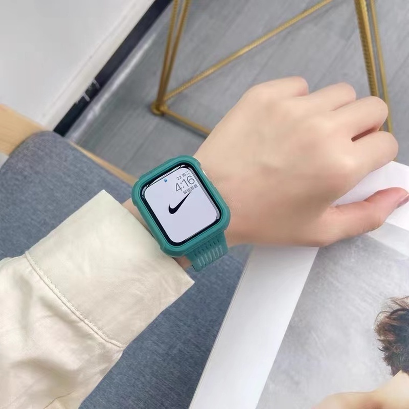 Dây Đeo Bằng Silicone TPU Cho Đồng Hồ Apple Watch 7 6 SE 5 4 3 2 1 40mm 44mm 42MM 41MM 45MM